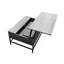 Table basse à plateau relevable gris
