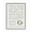 "Family Rules Love Dream Souvent" par Daphne Polselli - reproduction d'art textuel sur toile