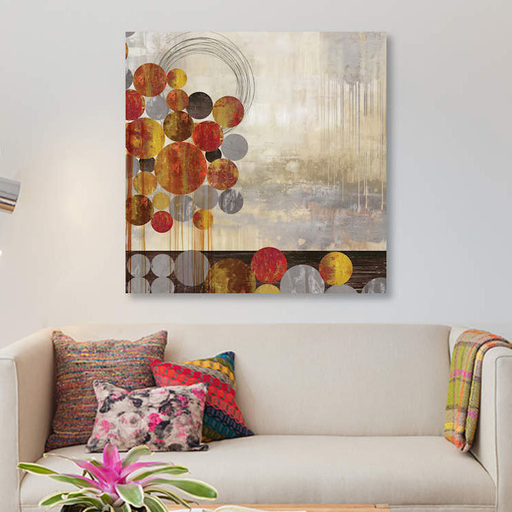 « sphere scape », impression sur toile, H 12 po x l 12 po x P 0,75 po