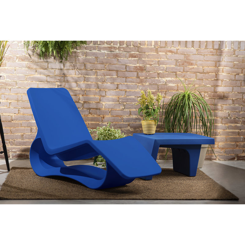 Tramontina Octo Polyethylene Sun Lounger, Blue Mariner