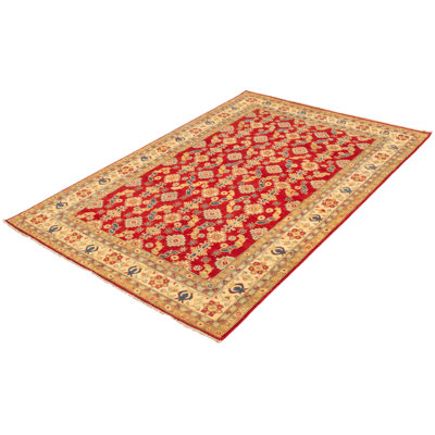 Tapis rouge foncé Finest Ghazni 6 pi 9 po x 9 pi 11 po