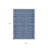 3' X 5' Navy Blue And Ivory Geometric Washable Indoor Outdoor Area Rug