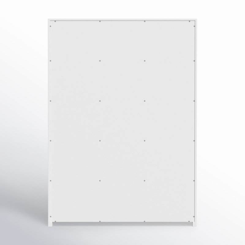 Lark 5 Drawer Dresser, White