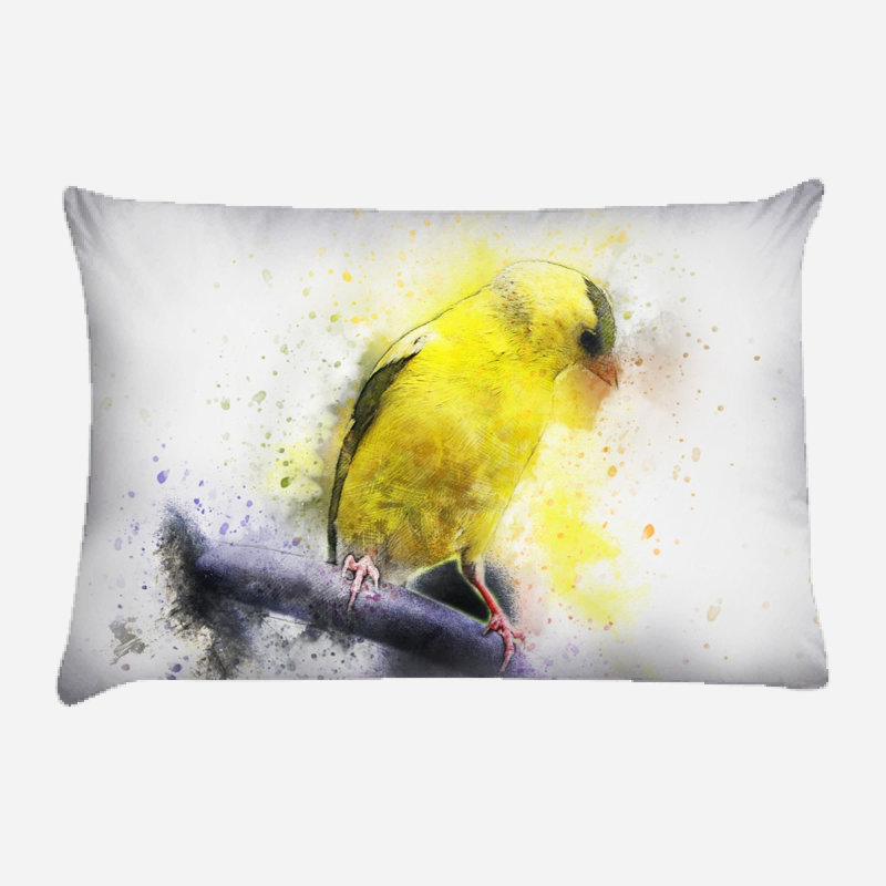 Coussin oiseau Mcadoo, Microsuède, Intérieur