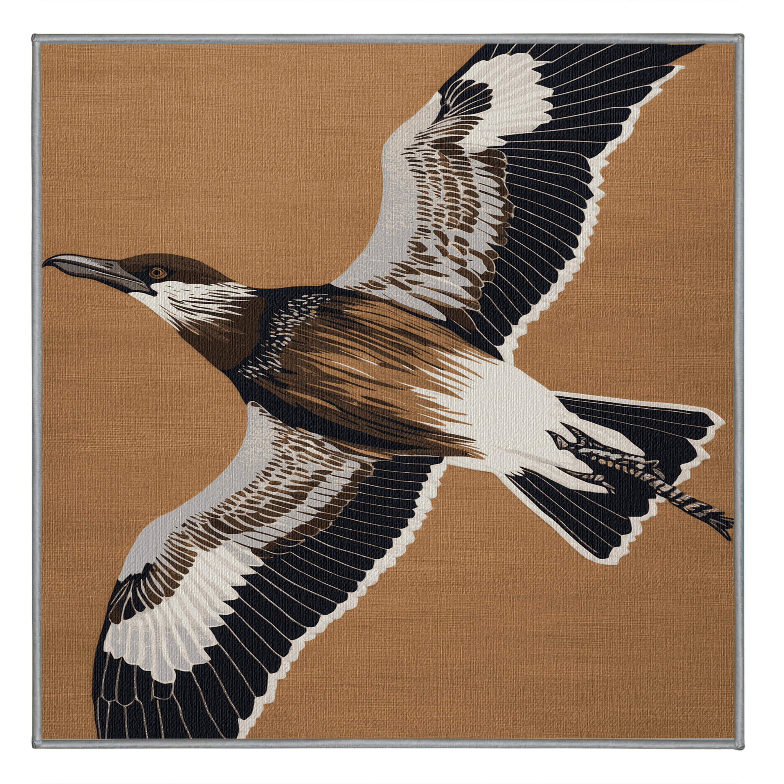 Wildon Home® Washable Parasitic Jaeger Birds Area Rug | Wayfair