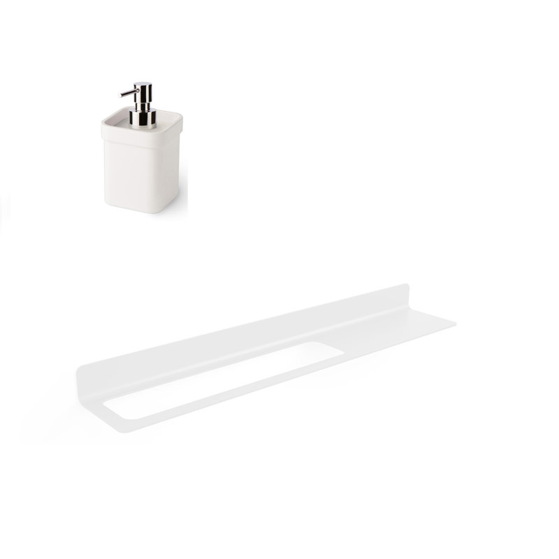 Seta 2 - Piece Bathroom Hardware Set, White