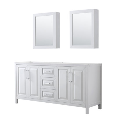 Daria 71'' W Double Bathroom Vanity Base