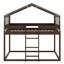 Lit superposé en bois robuste avec tente-129172408