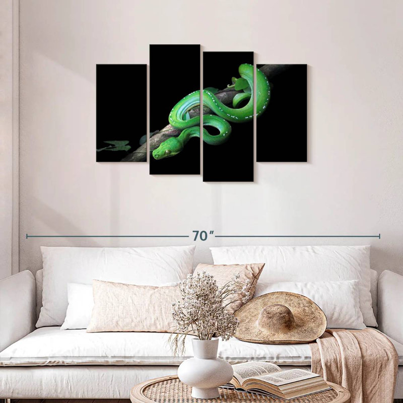 Brampt Green Python Slithering On A Branch
