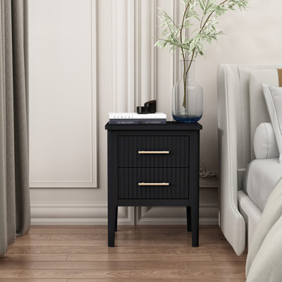 Tharptown 45cm W Solid + Manufactured Wood Bedside Table