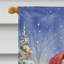 Cavalier Spaniel with Santa Claus House Flag-1699868977-1699868954