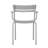 Melmack Commercial Grade Steel Indoor-Outdoor Stackable Chair with 2 Slats and Arms-365188096-398416684