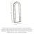 Retro Arched Ironwork Frame Explosion-Proof Full-Length Mirror-1412277331