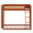 Space-Saving Bunk Bed with Storage Shelves and LED Accent Lights-468589459