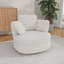 Fauteuil demi-tonneau pivotant en chenille de 40,4 po de largeur avec repose-pieds et coussins-120144785-135716056