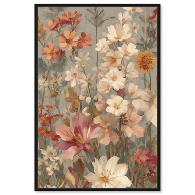 «Soft Cream Wilds», art floral rétro par Art Remedy