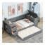 Lit de jour simple avec accoudoirs de rangement, lit gigogne et station de charge-1992196180