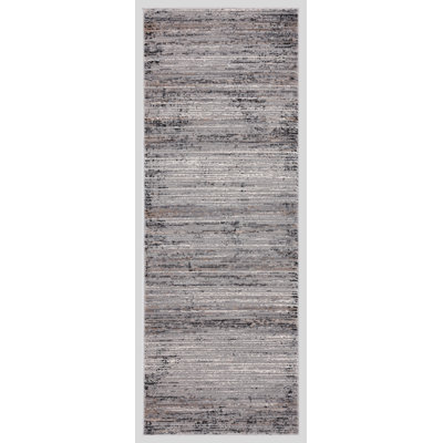 United Weavers Fachini Westway Grey Runner Rug 2'7" x 7'4"