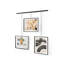 Exhibit Metal Ledge Picture Frame with Brackets – Set of 3-69927489