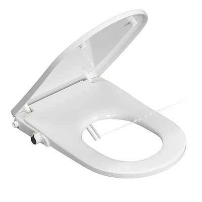 Non-Electric Bidet Toilet Seat - UK Standard U-Shape - Dual Nozzles