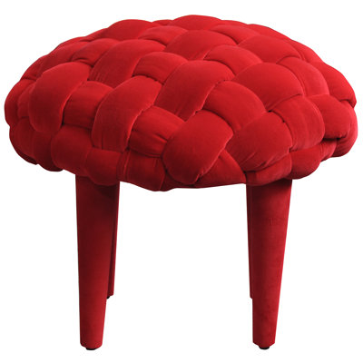 Solid + Manufactured Wood Accent Stool