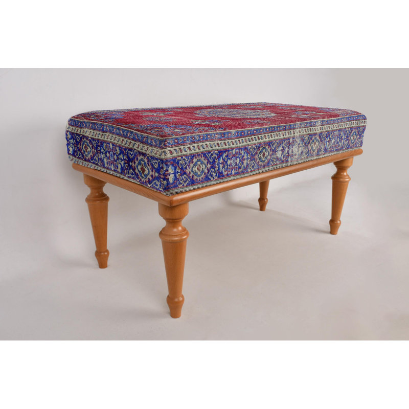Banc pour chambre à coucher, banc de bureau, banc de repose-pieds, banc rembourré, banc de tapis turc, banc Kilim, banc de décoration intérieure, banc fabriqué à la main