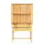 Armoire en bois tissé avec portes et tiroirs