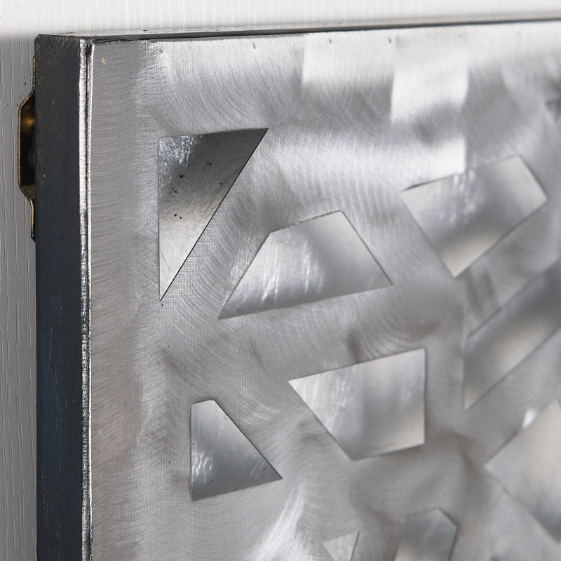 Enigma Abstract Metal Wall Décor, Silver