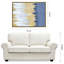 «Golden Rain Textured Metallic» par Martin Edwards, reproduction d'art sur toile flottante