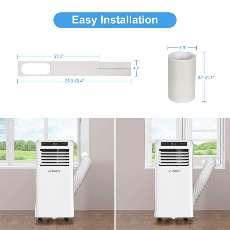 Wiytamo climatiseur portatif Wi-Fi 10000 BTU pour 450 pieds carrés Pi. avec télécommande incluse