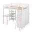Lit mezzanine avec armoire et bureau Hammersley