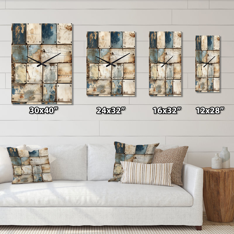 Jaquay - Horloge murale abstraite, Grand