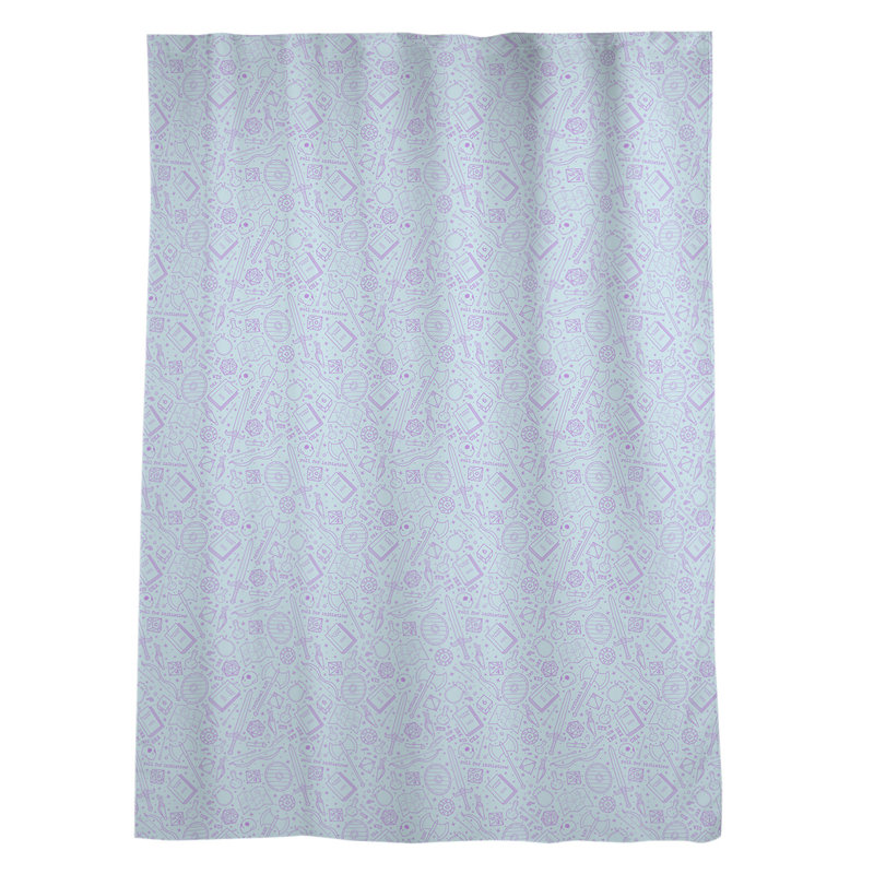 Avicia Sateen Sheer Curtain Single Panel, Blue/Purple