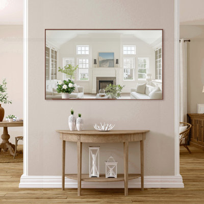 Miroir de salle de bain rectangulaire surdimensionné moderne