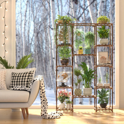 Vikenti Solid Wood Plant Stand 12 Tier