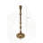 4.5X15.5" Slender Aluminum Taper Candle Holder With Bead Accents, Bronze-312987527