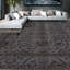 Tapis gris et beige noué à la main de haute qualité