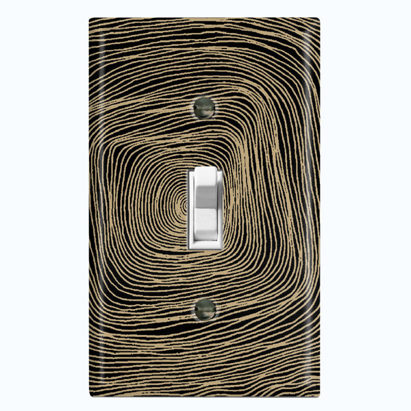WorldAcc Abstract Swirl Art Gray Nature Themed 1 - Gang Toggle Light ...