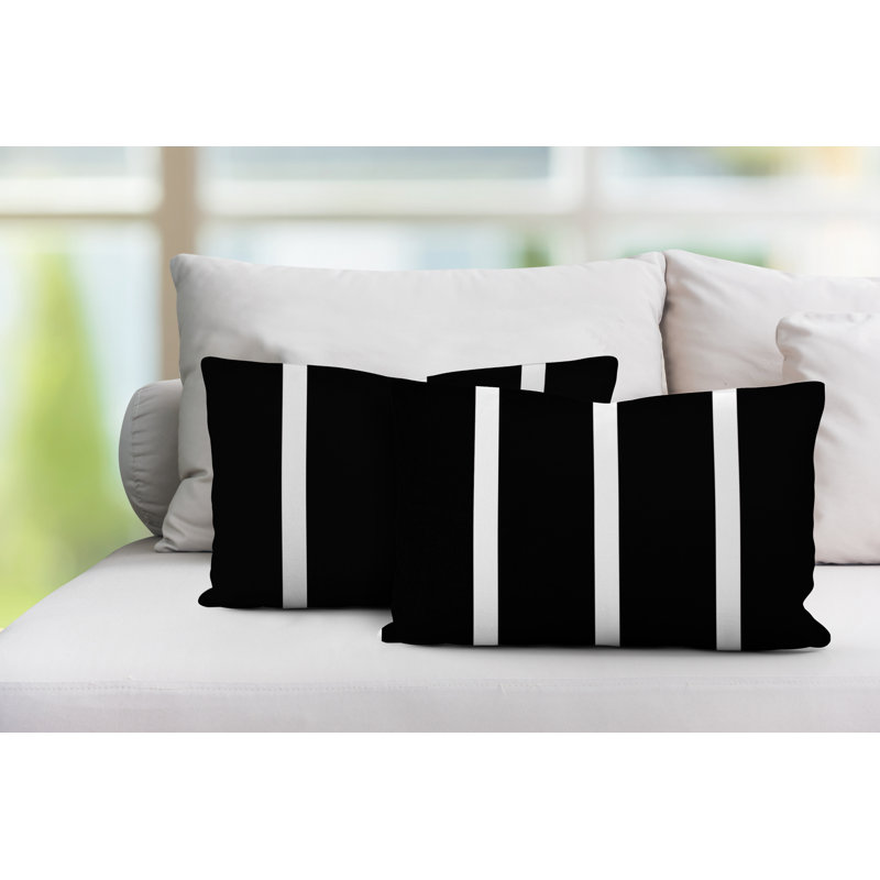 Coussin intérieur / extérieur Tripo, Noir