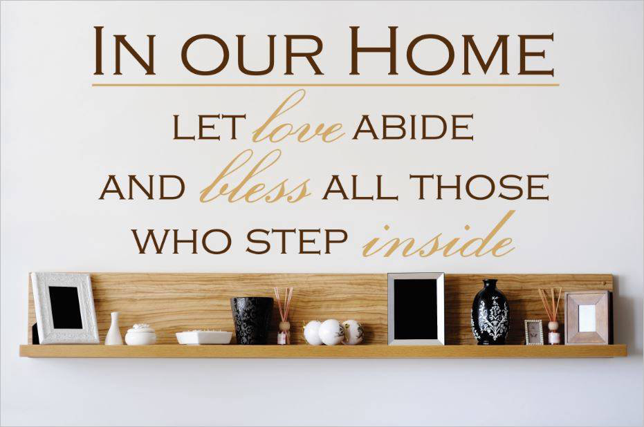 Text & Numbers Wall Decal Design With Vinyl 