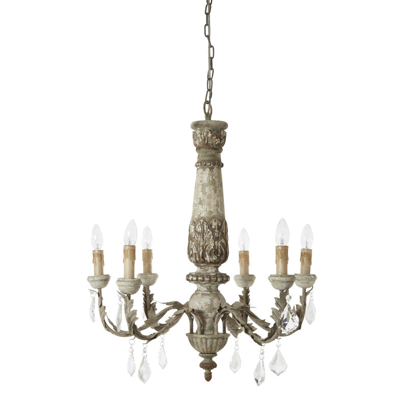 Ferrer 6 - Light Candle Style Chandelier