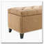 Repose-pieds 47,5 po, banc de rangement en lin-737515129