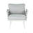Steel Club Chair Set of 2, off White+Gray-177728877
