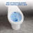 Two-Piece Toilet Round Front, ADA Compliant 19-Inch Comfort Height, 12-Inch Rough-In, Side Push Button Flush with Powerful Cleaning and Under-Locking Lid for Bathroom