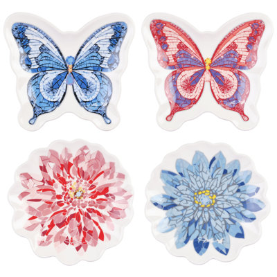 Dolly Parton Jeweled Mosaic Figural Accent Plate Set Of 4, 7 Inch