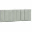Tête de lit vidaXL velours gris clair Hanko 137 cm-1304748927-1304748914