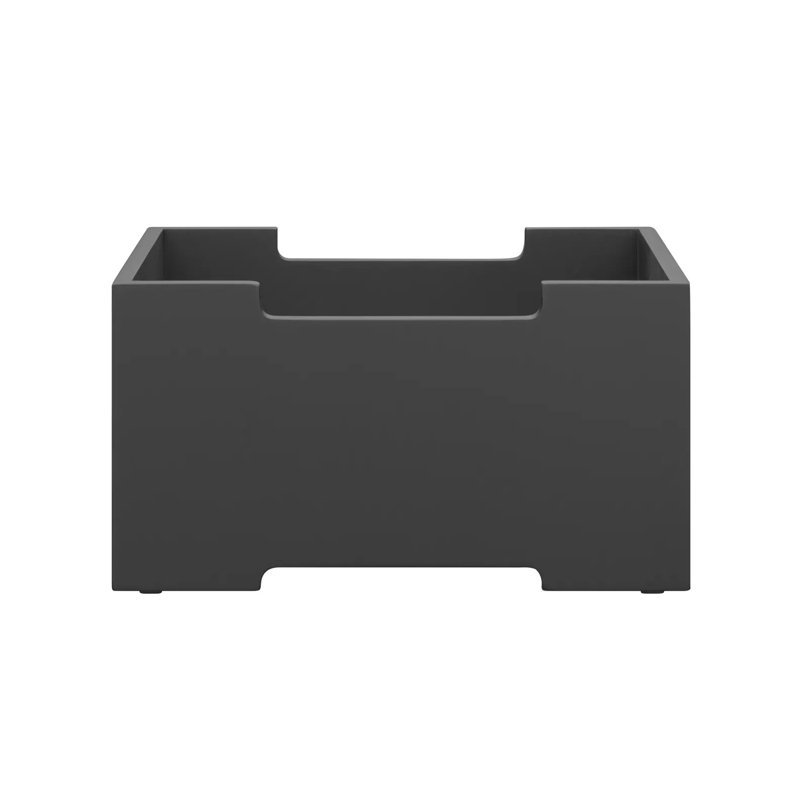 Blomus Box, Black, 14cm H x 24.8cm W x 19.5cm D