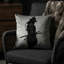 Housse et insert de coussin carré en Samouraï Armoured
