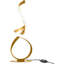 Lampe de chevet, lampe de bureau à DEL en spirale à intensité variable pour tables de chevet, lumière de table de chevet moderne à température de 3 couleurs, lumière latérale unique pour le salon, la chambre à coucher