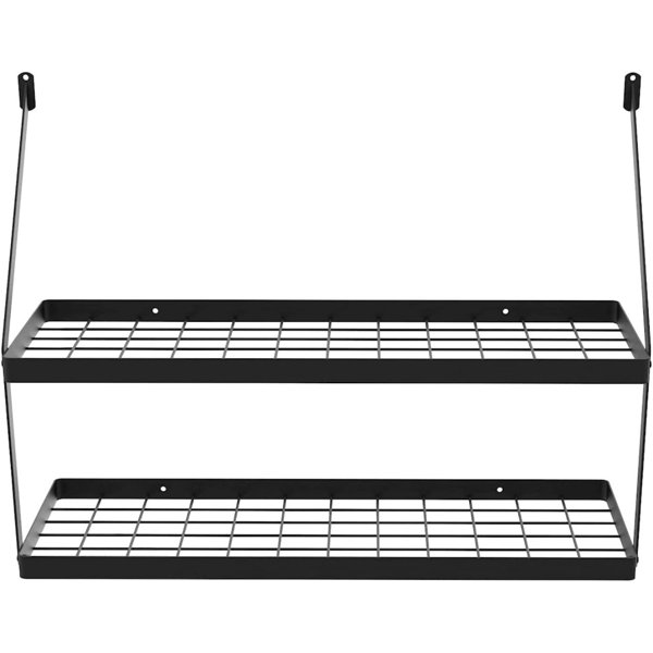 Prep & Savour Metal Rectangle Wall Mounted Pot Rack | Wayfair